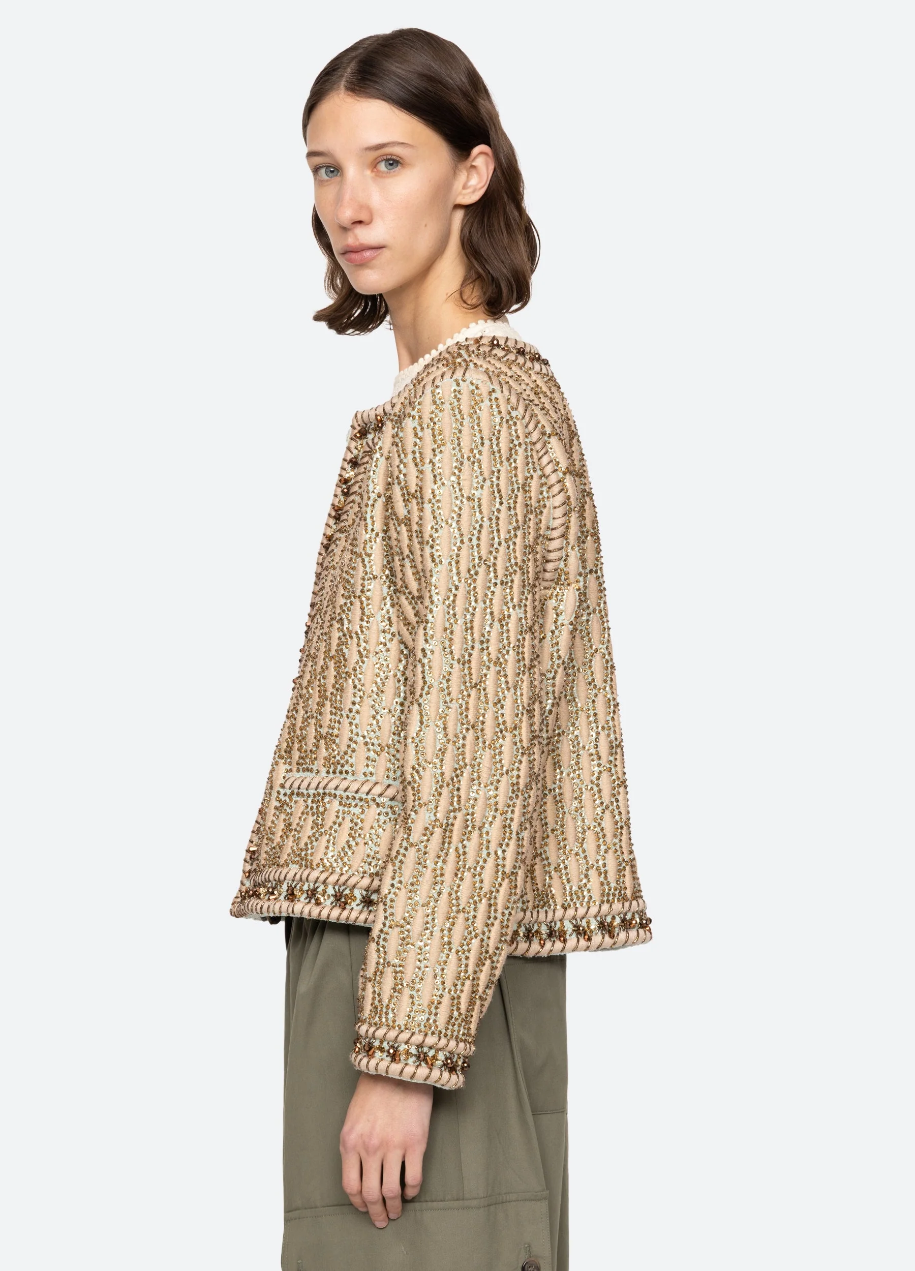 Sea NY Viviana Jacket - Gold - Image 4
