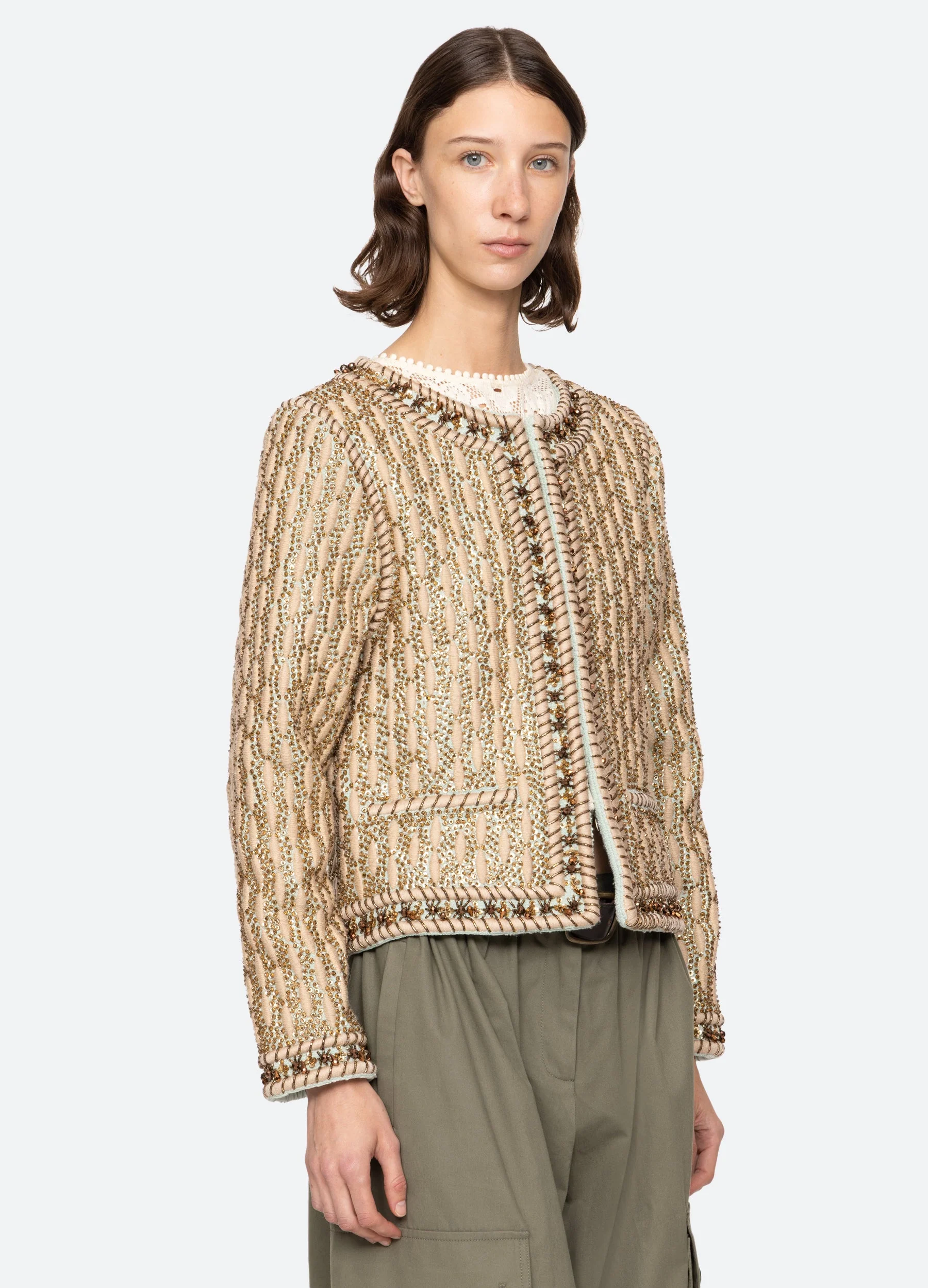 Sea NY Viviana Jacket - Gold - Image 5