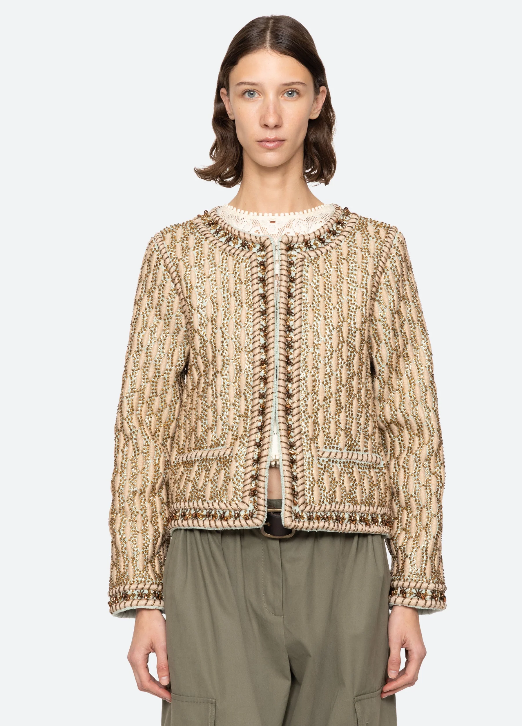 Sea NY Viviana Jacket - Gold - Image 7