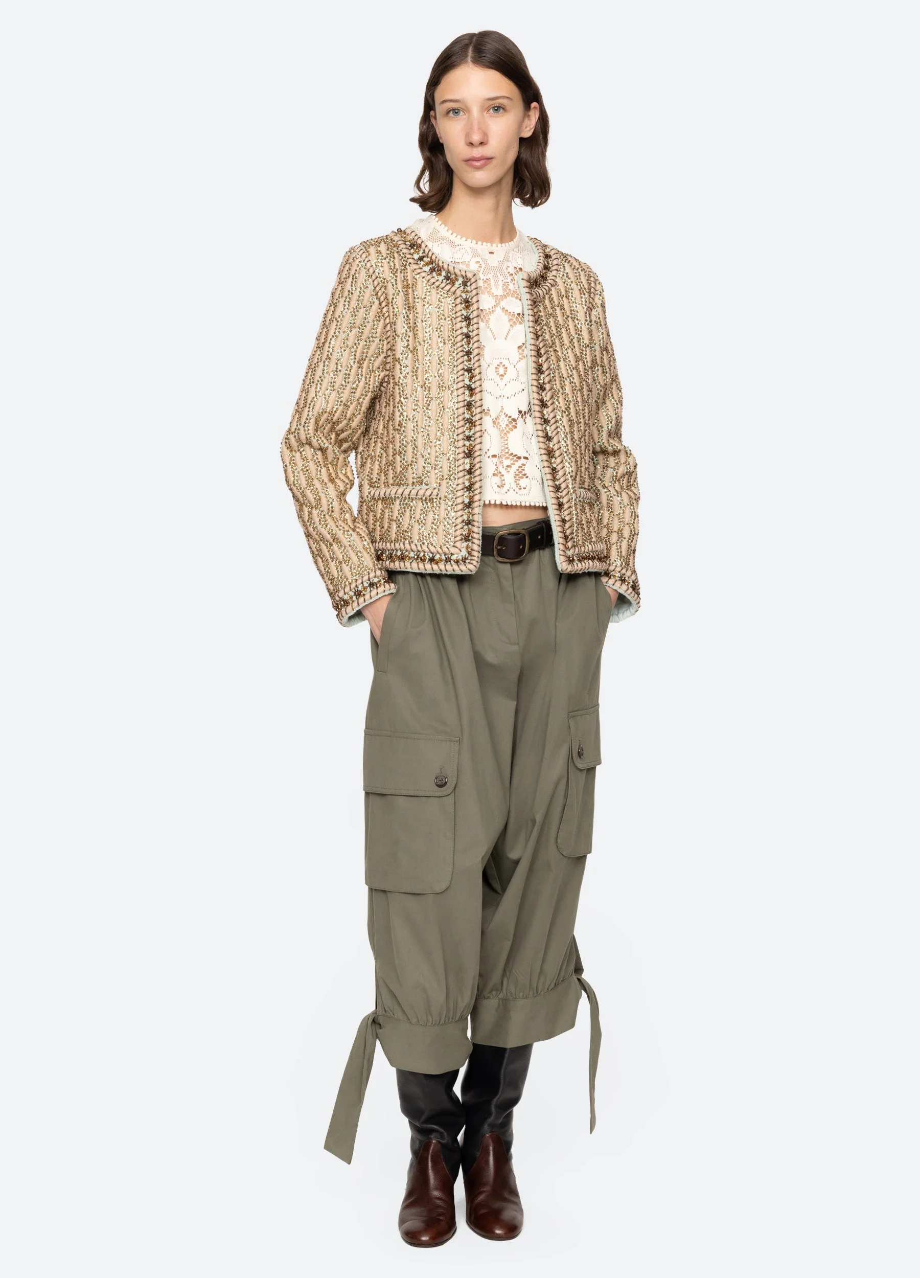 Sea NY Viviana Jacket - Gold - Image 9
