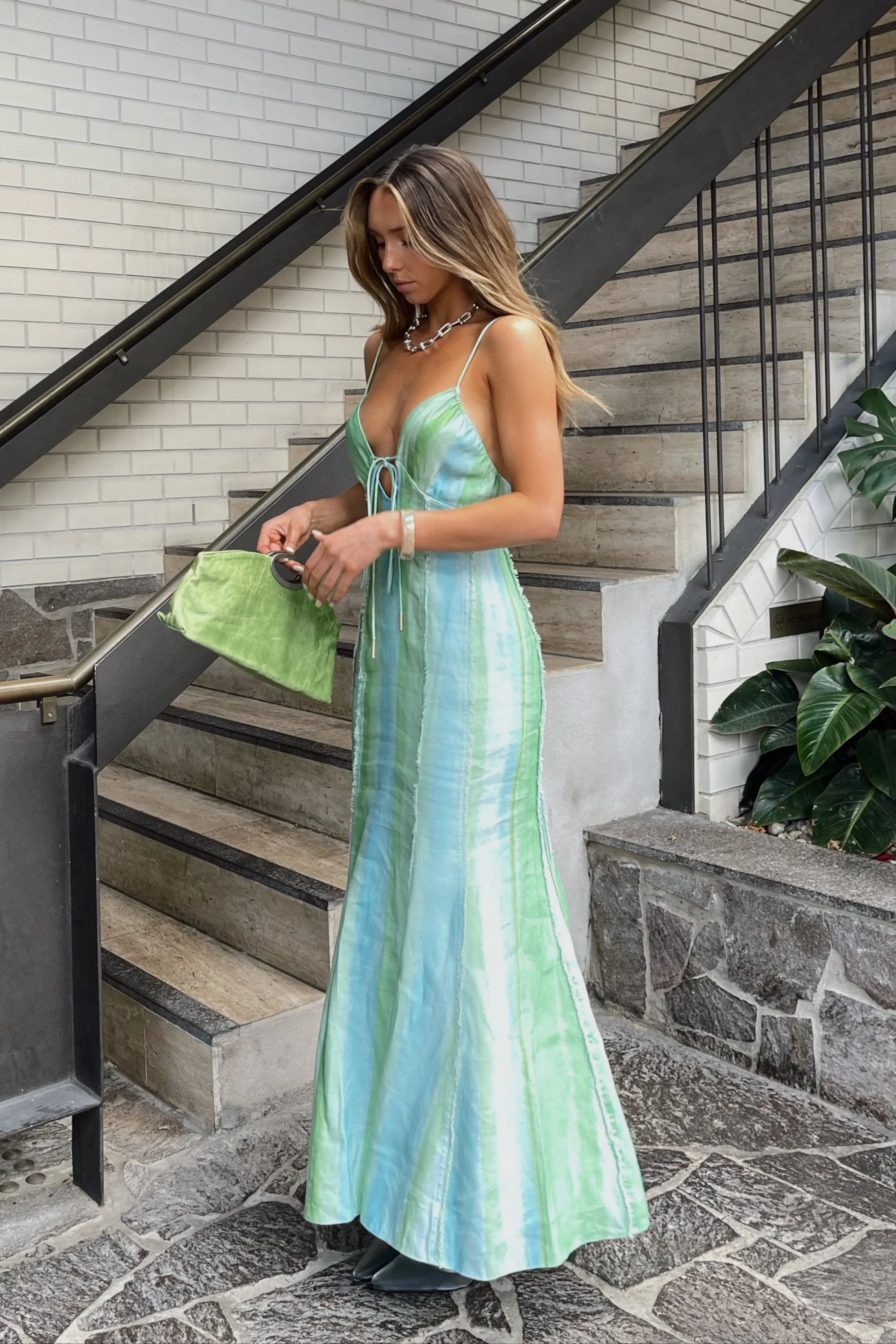 Significant Other Aleksandra Midi Dress - Green Mirage - Image 13