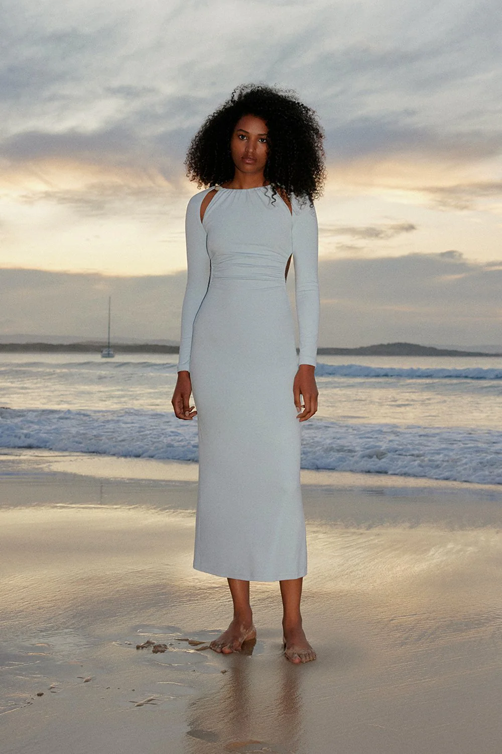 Significant Other Alma Long Sleeve Dress - Sky - Image 7
