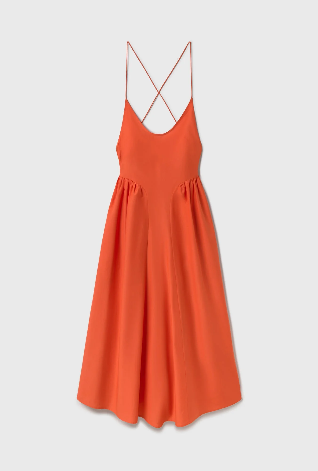 Silk Laundry Dive Dress - Snapper - Image 2