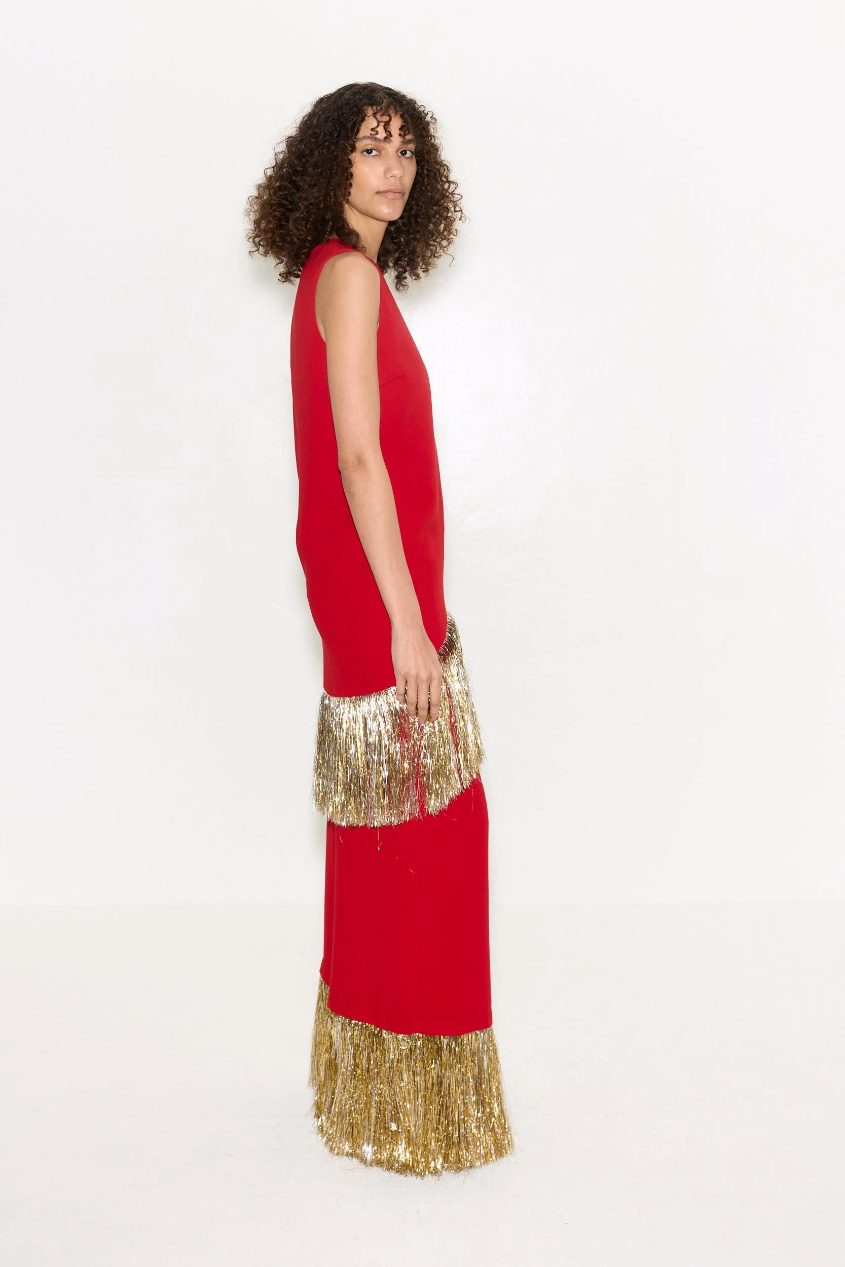 Simon Miller Naomi Fringe Pant - Lucky Red - Image 5