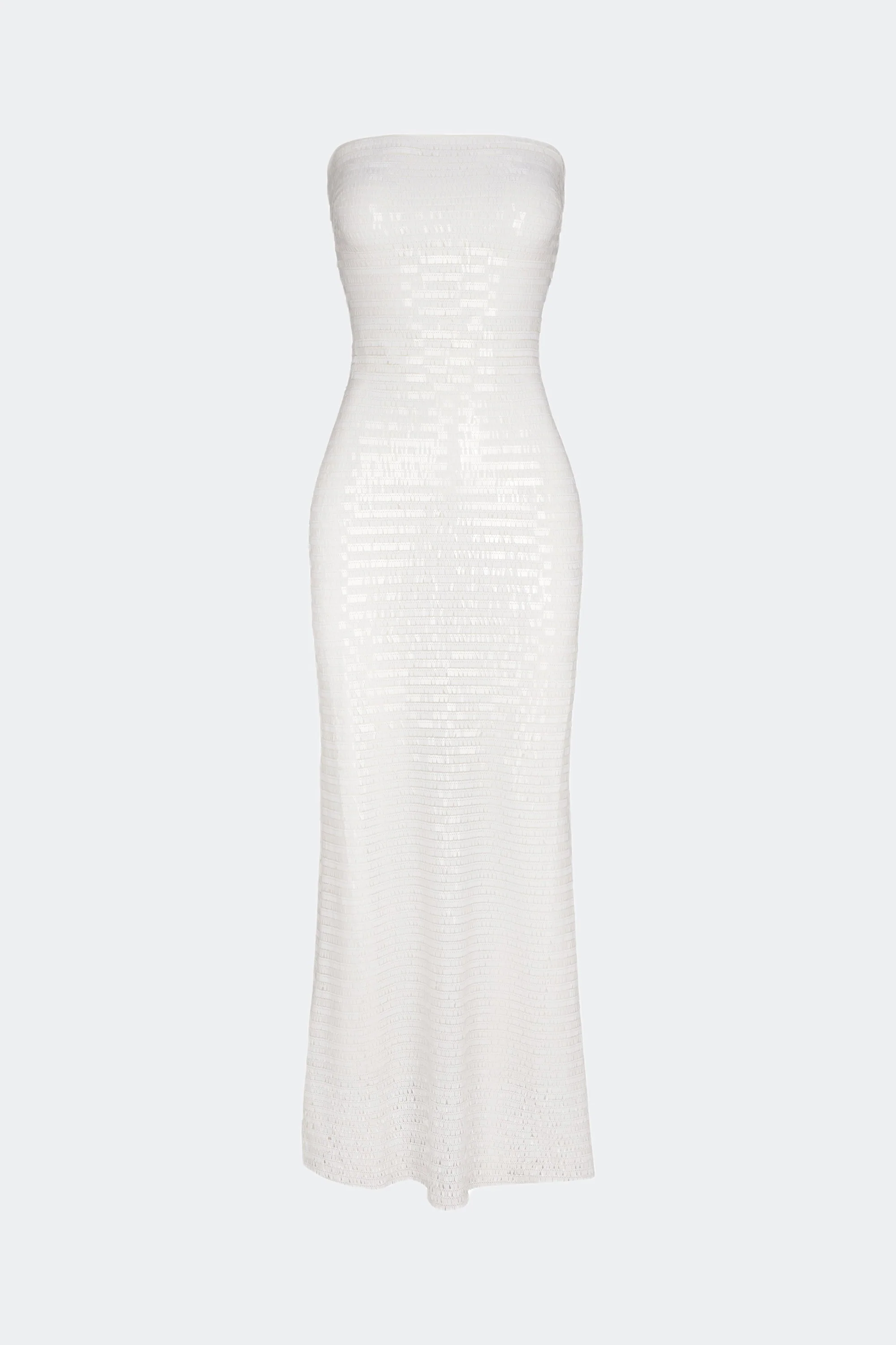 Simon Miller Sculpty Strapless Sequin Dress - Macadamia - Image 3
