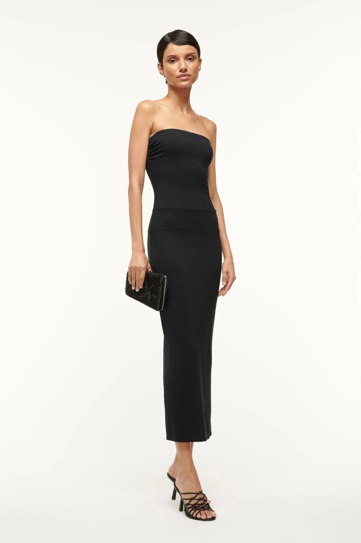 Staud Carmella Beaded Clutch - Black Starfish - Image 4