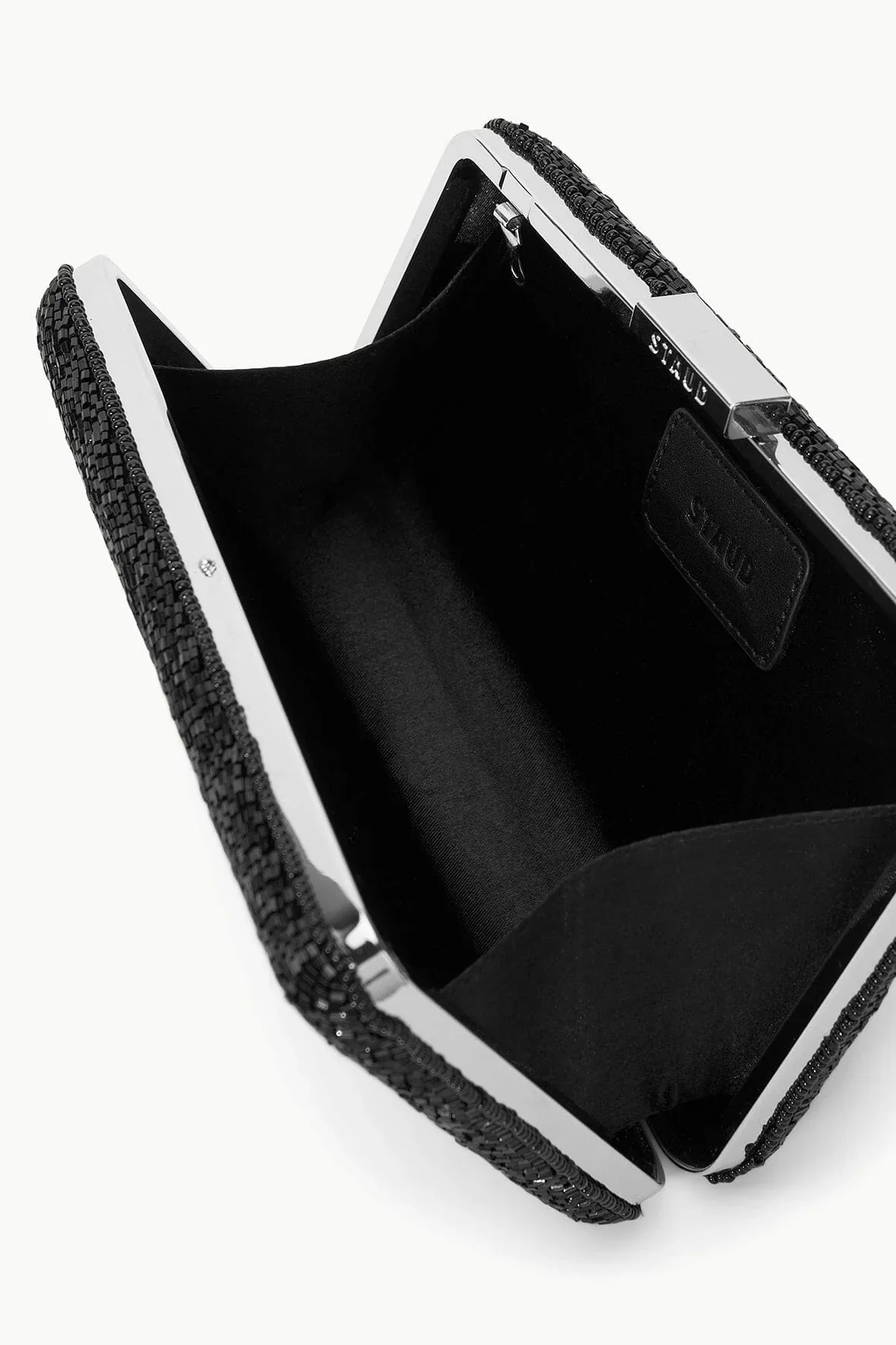 Staud Carmella Beaded Clutch - Black Starfish - Image 5