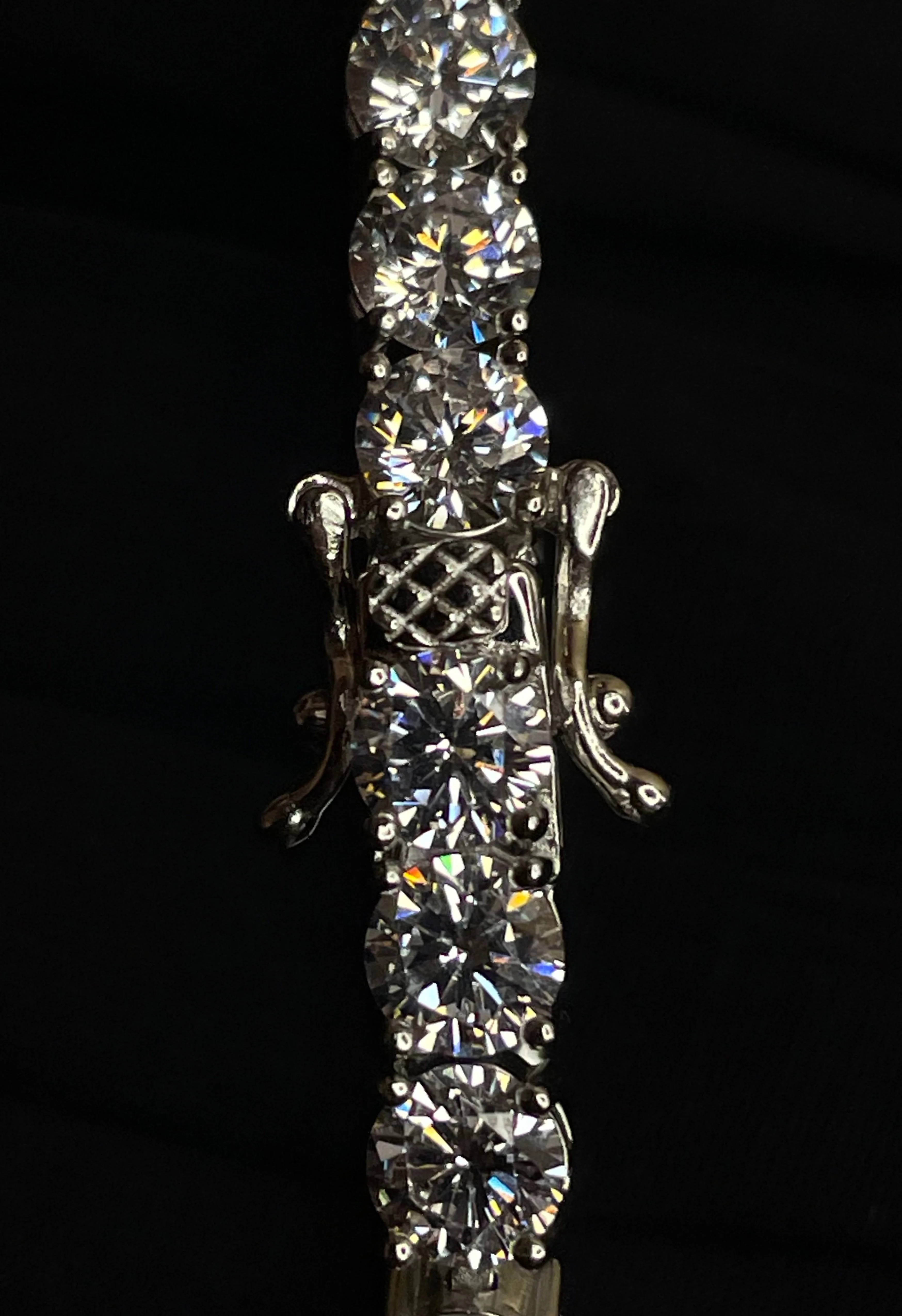 The NKC Store Large Silver Tennis Bracelet - Image 3