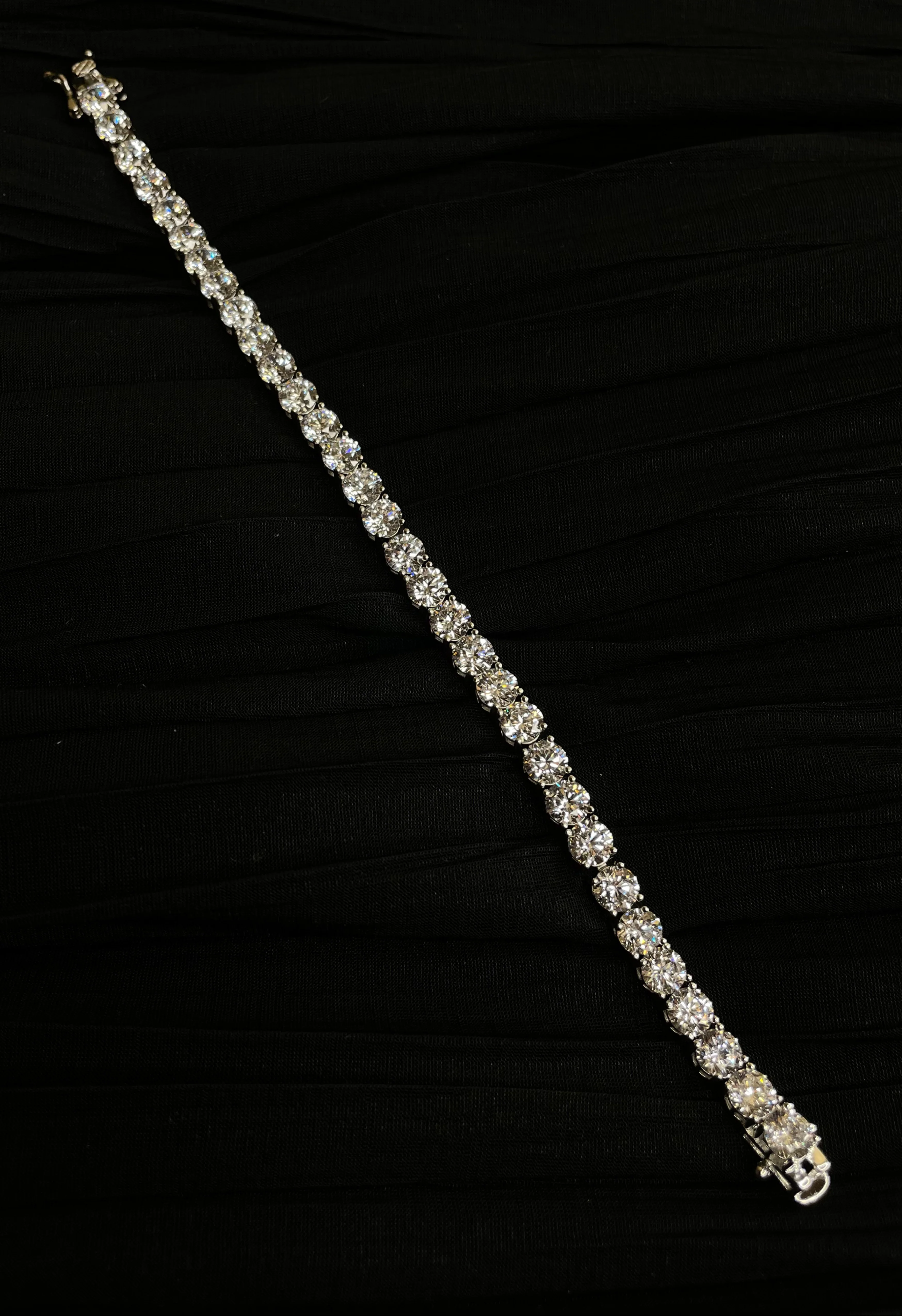 The NKC Store Large Silver Tennis Bracelet - Image 4