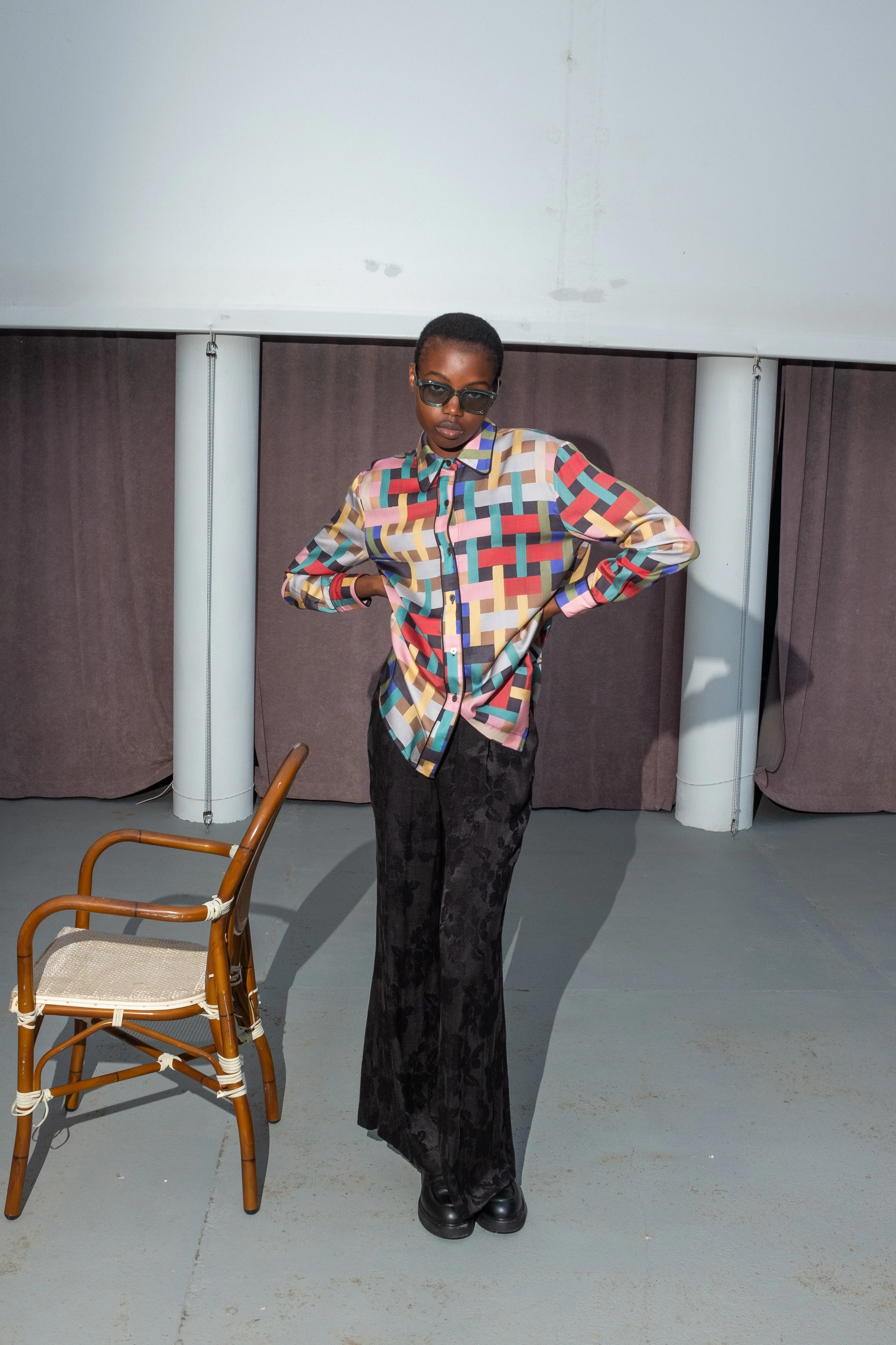 Untitled in Motion Petra Pant - Black Floral - Image 2