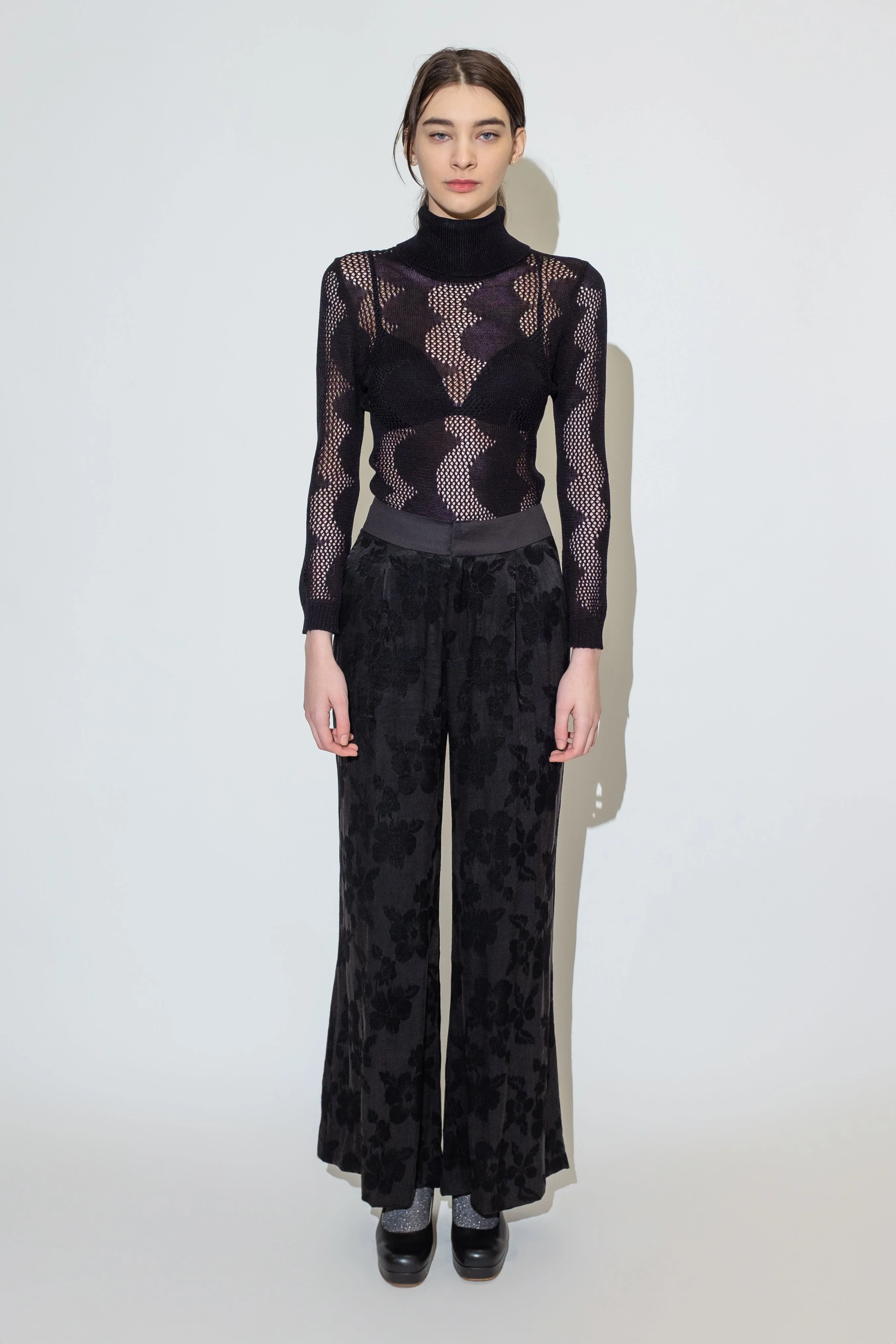 Untitled in Motion Petra Pant - Black Floral - Image 3